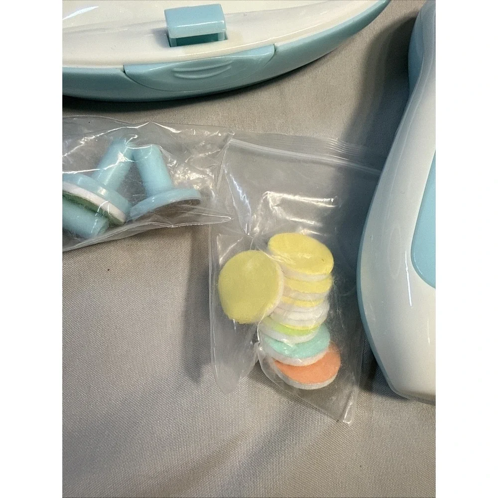 Royal Angels Baby Electric Nail Trimmer Kit - Safe Infant File Clippers Blue